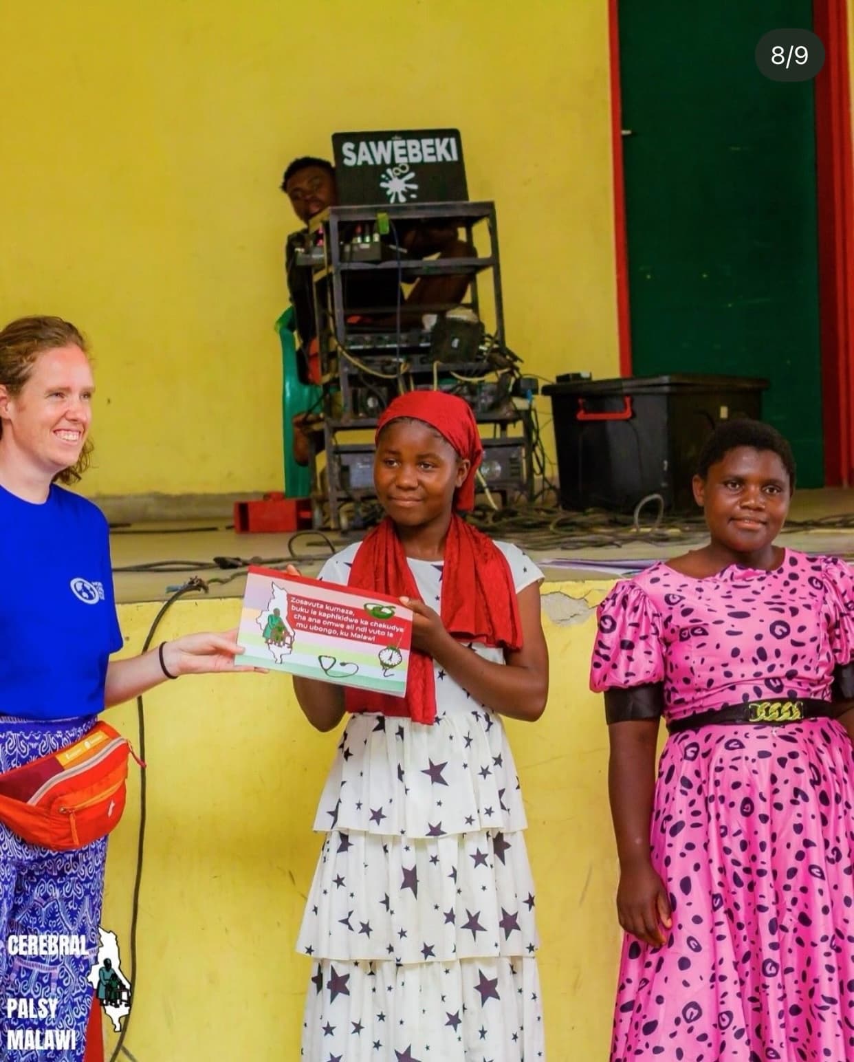 Caregivers and children at a Patsogolo CP Foundation community event