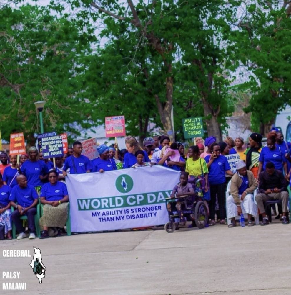 Patsogolo CP Foundation team and community members marking World Disability Day